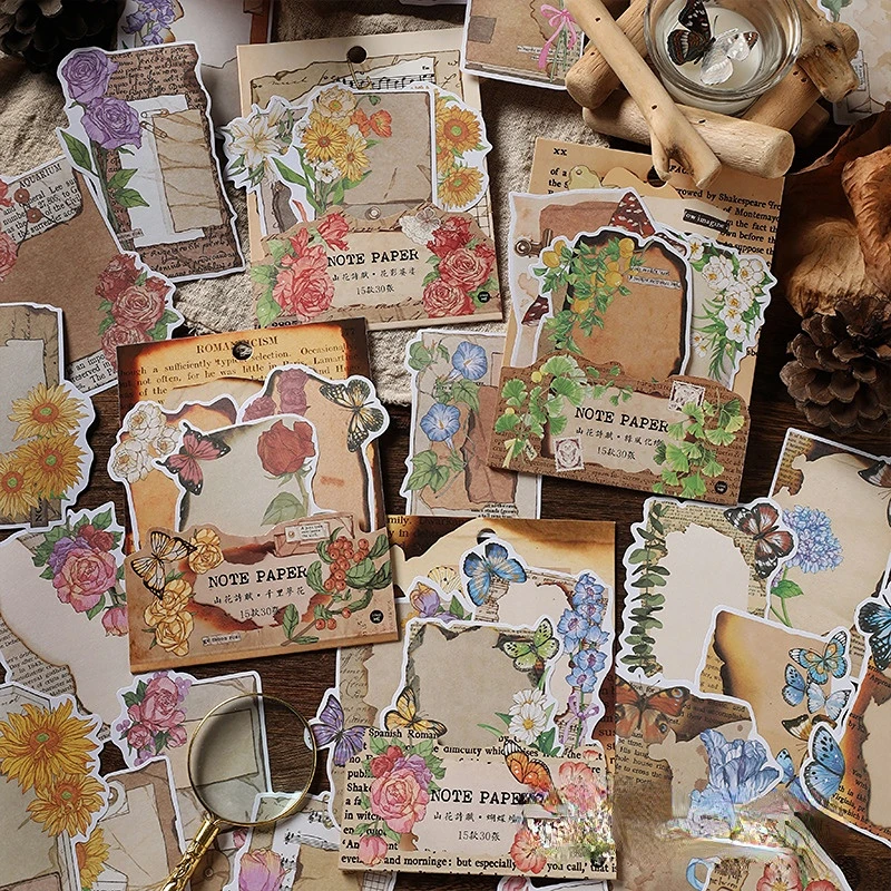 

Vintage Plant Background Paper for Handmade Cards DIY Scrapbooking/Diary/Notebook/Album/Gifts Decorative Scrapbook Supplies