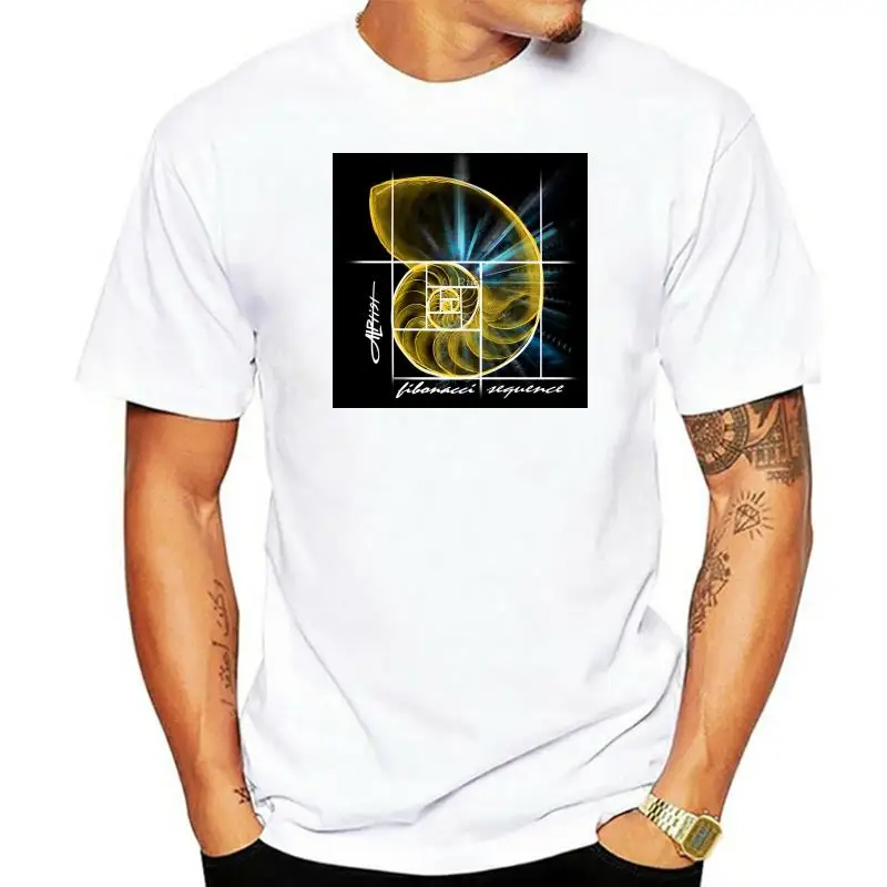 Мужская футболка с коротким рукавом Fibonacci Sequence Футболка унисекс Женская