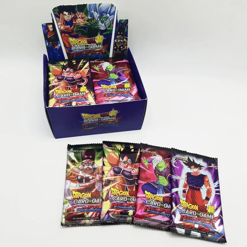 Фото Английские 300 шт., карты Dragon Ball Super Booster, идеальная комбинация, коллекционная карточная игра с коробкой, боевая коллекция игрушек для детей №1