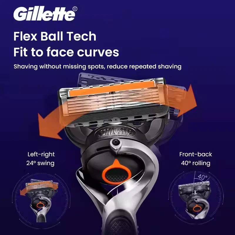 Фото Бритва Gillette Fusion 5 ProGlide, бритва для мужчин, сменные лезвия для бритвы Fusion 5 ProGlide, сменные кассеты для бритвы Gillette Fusion ProGlide для мужчин №2