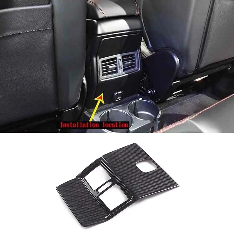 

Dry Carbon Fiber Rear Conditioner Air Outlet Kick Panel Frame Cover Car Accessories For Mercedes-Benz G Class W463 2009-2018