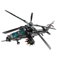 sembo high tech military series building blocks armed helicopter aircraft bricks kid toys birthday gifts