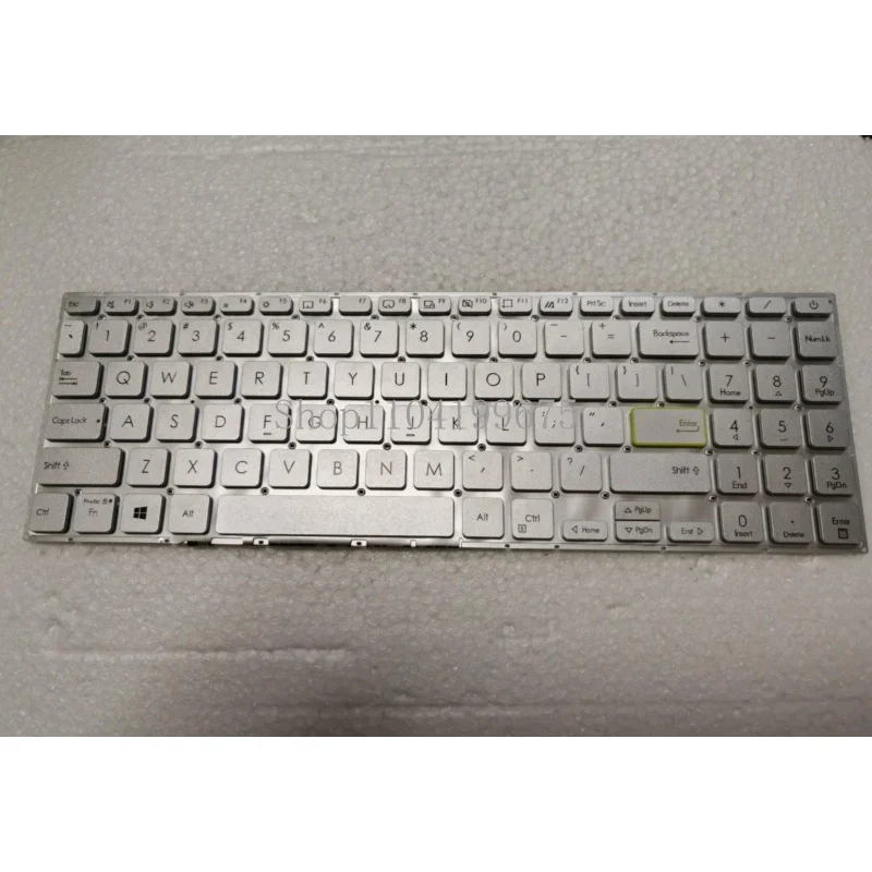СЕРЕБРЯНАЯ клавиатура США для Asus Vivobook S533 S533E S533EA S533F S533FA E510M