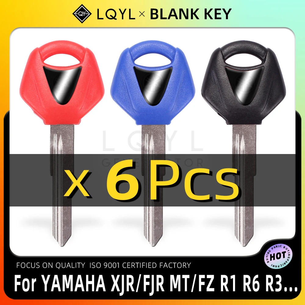 6 Pz Nuova Chiave Vuota Moto Sostituire Chiavi Non Tagliate Per Yamaha R25 R3 Xmax X-Max X Max R 125 200 250 Mt01 Sr400 Fz6R Fz6N Mt03 R15