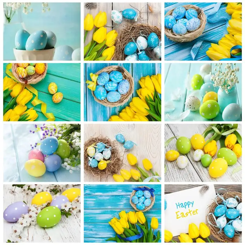 

RUOPOTY Diamond Painting Landscape Tulip DIY Embroidery Cross Stitch Pictures Of Rhinestones Mosaic Decor For Home