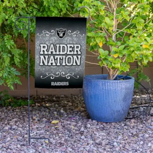 Двусторонний садовый флаг Las Vegas Raiders Premium нация Raider ...