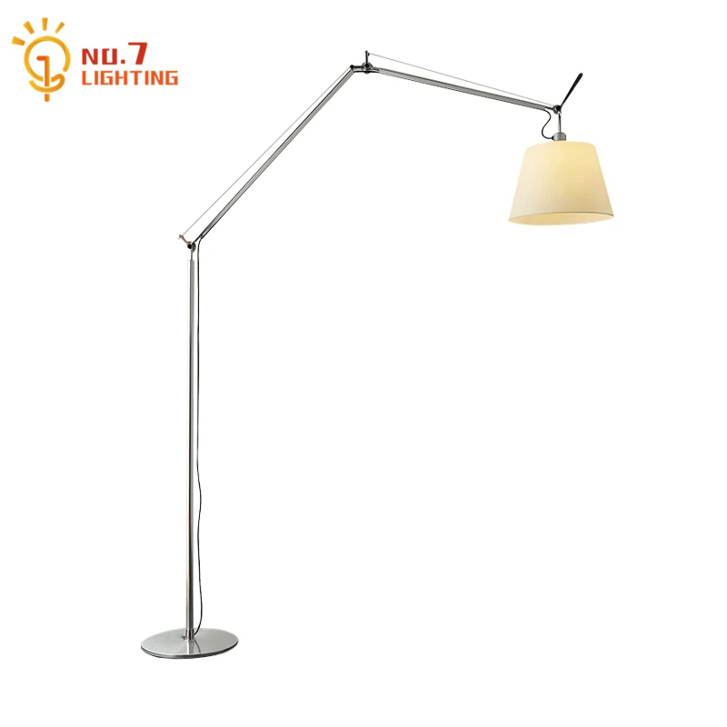 

Nordic Design Artemide Tolomeo Maxi Floor Lamp Swing Arm Lndustrial Metal Standing Lamp Study Office Studio Bedroom Living Room