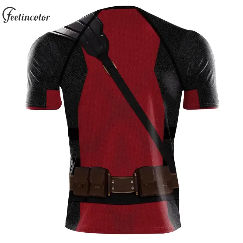 Футболка для косплея Росомаха Дэдпула топы на Хэллоуин компрессионная рубашка с