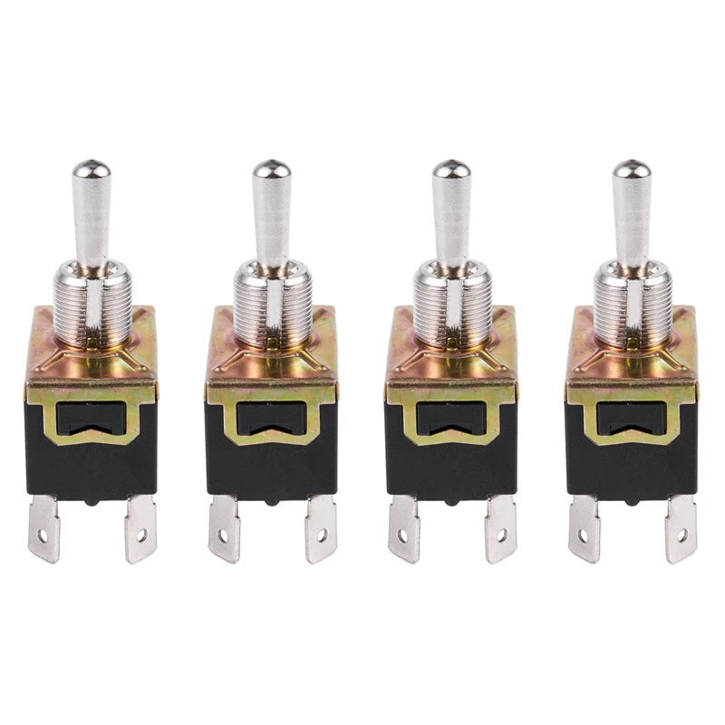 

4X AC 250V/10A 125V/15A DPDT 3 Position ON/OFF/ON 6 Pins Toggle Switch Black+Silver