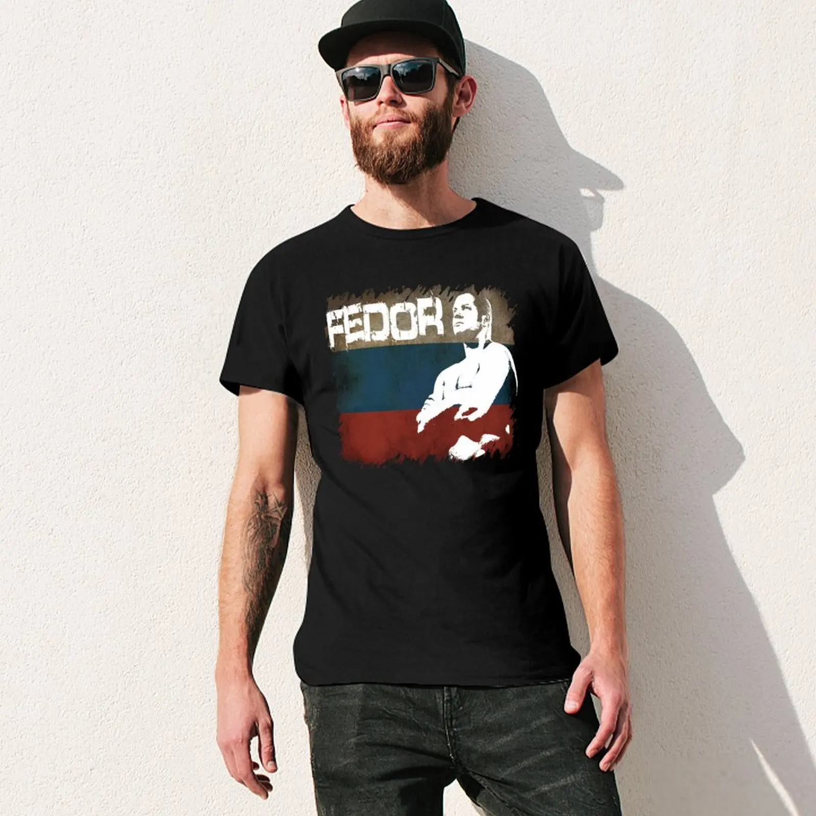 НОВАЯ футболка FEDOR EMELIANENKO THE LAST EMPEROR с флагом РОССИЙСКОЙ новые подарки и футболки