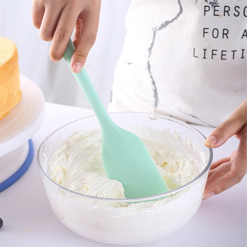 

Cake Cream Silicone Spatula Kitchen Non-stick Chocolate Butter Scraper Mixer High Temperature Resistance Pastry Baking Tools