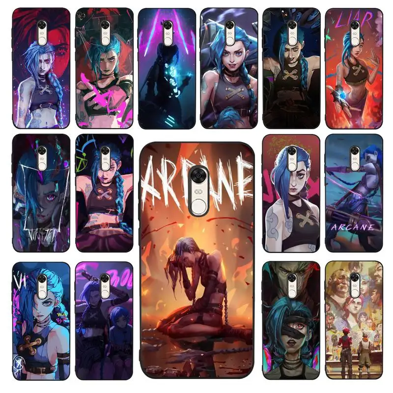 

Arcane jinx Phone Case for Redmi 5 6 7 8 9 A 5plus K20 4X 6 cover