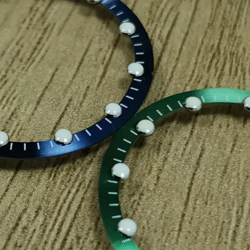 C3 Green Luminous Chapter Ring Diaal Skeleton Ring OD 28.5mm ID 24.5mm Fits NH70 Japan Movement Men Watch Modification Parts