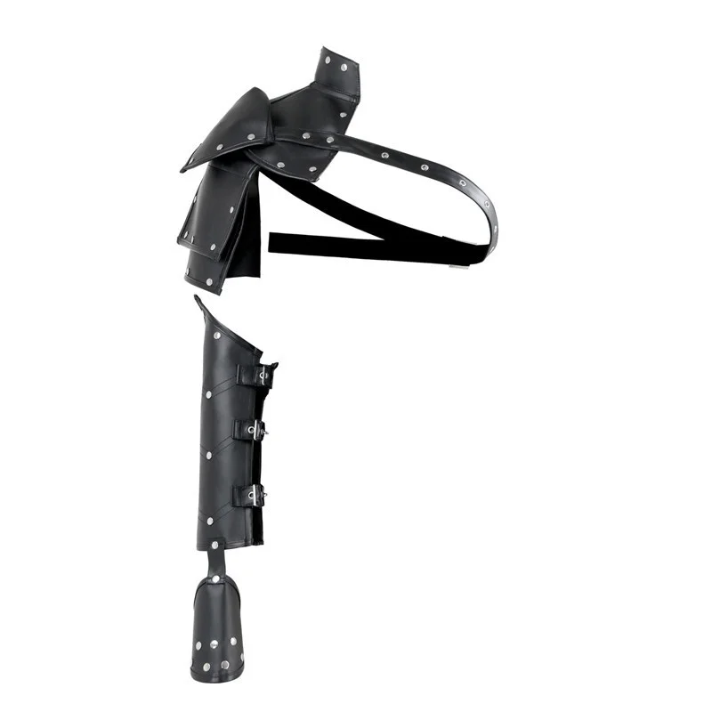 Унисекс готика стимпанк PU на одно плечо комплект ремней руку регулируемые