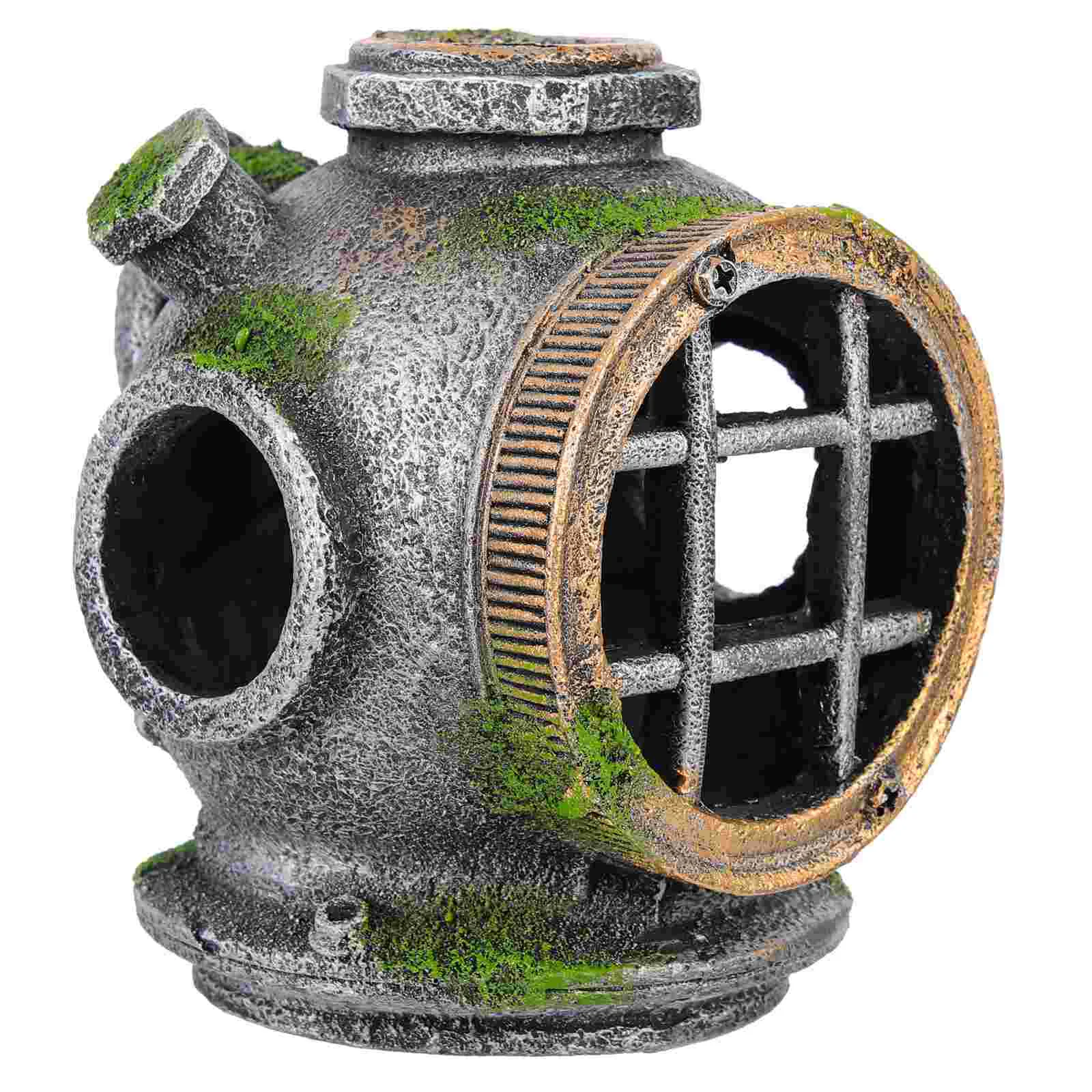 

Aquariumtank Hideout House Ornament Decoration Landscape Cave Resin Shrimp Underwatersubmarine Hide Hideouts Terrarium Mini