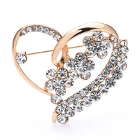 wulibaby rhinestone heart brooches for women unisex 2 color love party casual brooch pins gfits