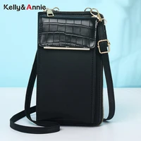 simple solid color crossbody bags women pu leather shoulder messenger bag ladies brand mini wallet cell phone purse female new