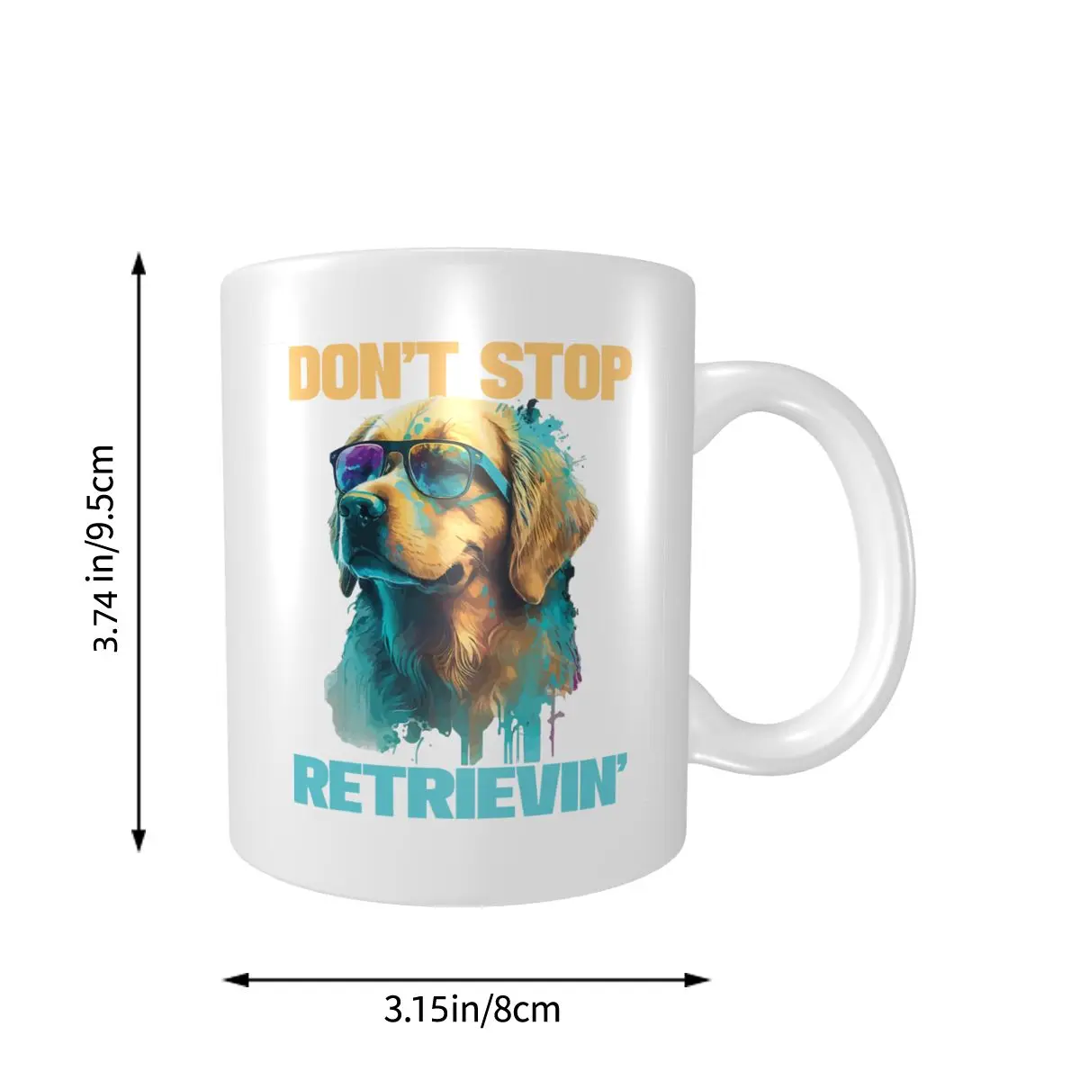 Кружка-ретривер Не останавливайтесь-кофейные кружки в стиле ретро с