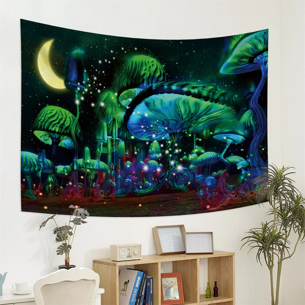 Сказочный фантастический психоделический ковер богемный домашний декор