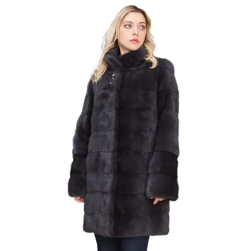 Winter natural fur coats women mink fur coat female real leather jackets women Oversize warm thick detachable long 2022 new enlarge