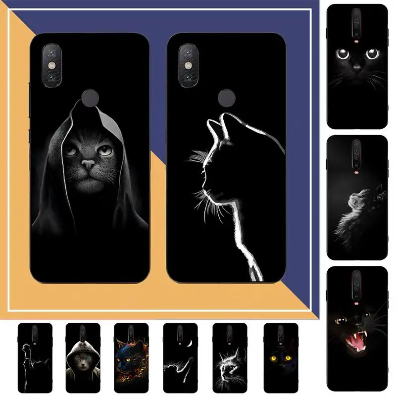 

Black Cat Staring Eye Phone Case for Redmi Note 8 7 9 4 6 pro max T X 5A 3 10 lite pro