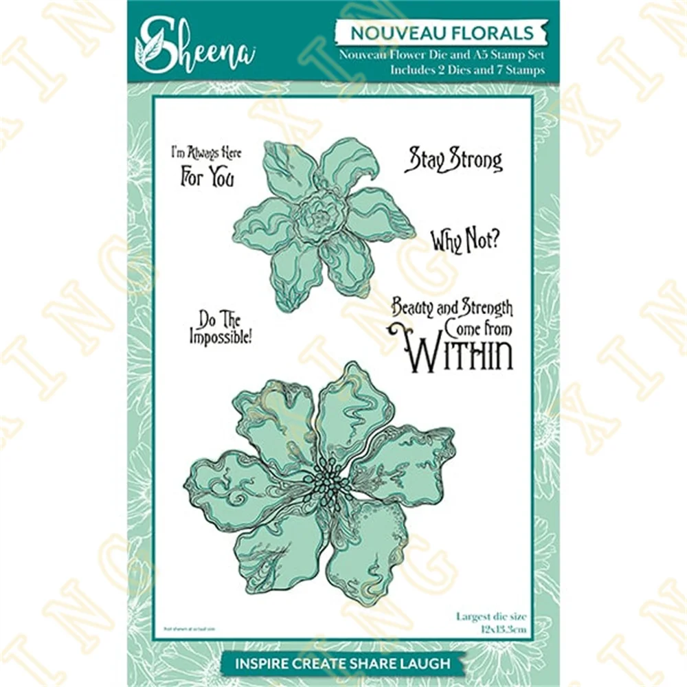 

Flower 2023 New Metal Cutting Dies Clear Stamps Scrapbook Diary Secoration Embossing Stencil Template Diy Greeting Card Handmade