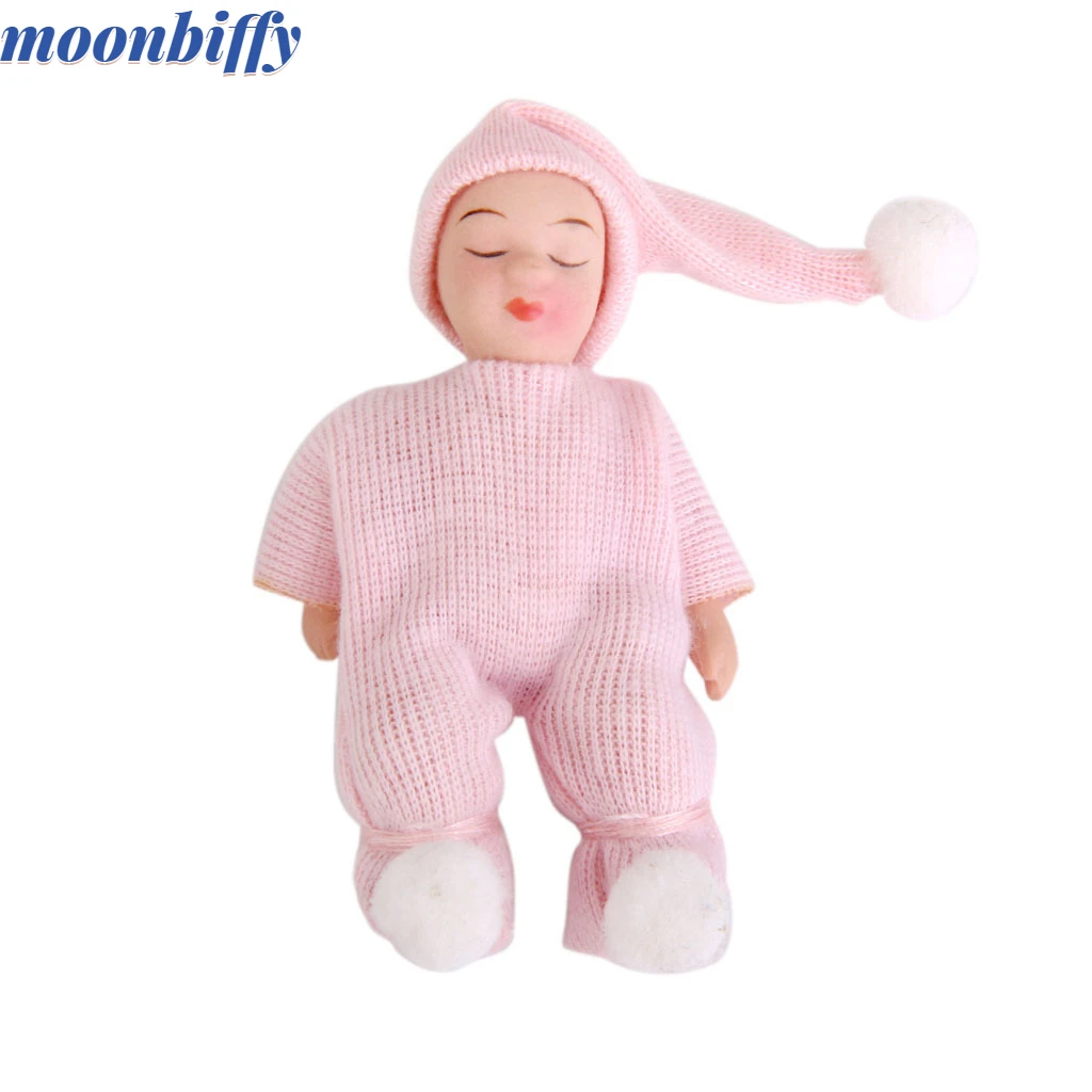 

1/12 Scale DollHouse Miniature People Figures Porcelain Dolls Sleeping Baby