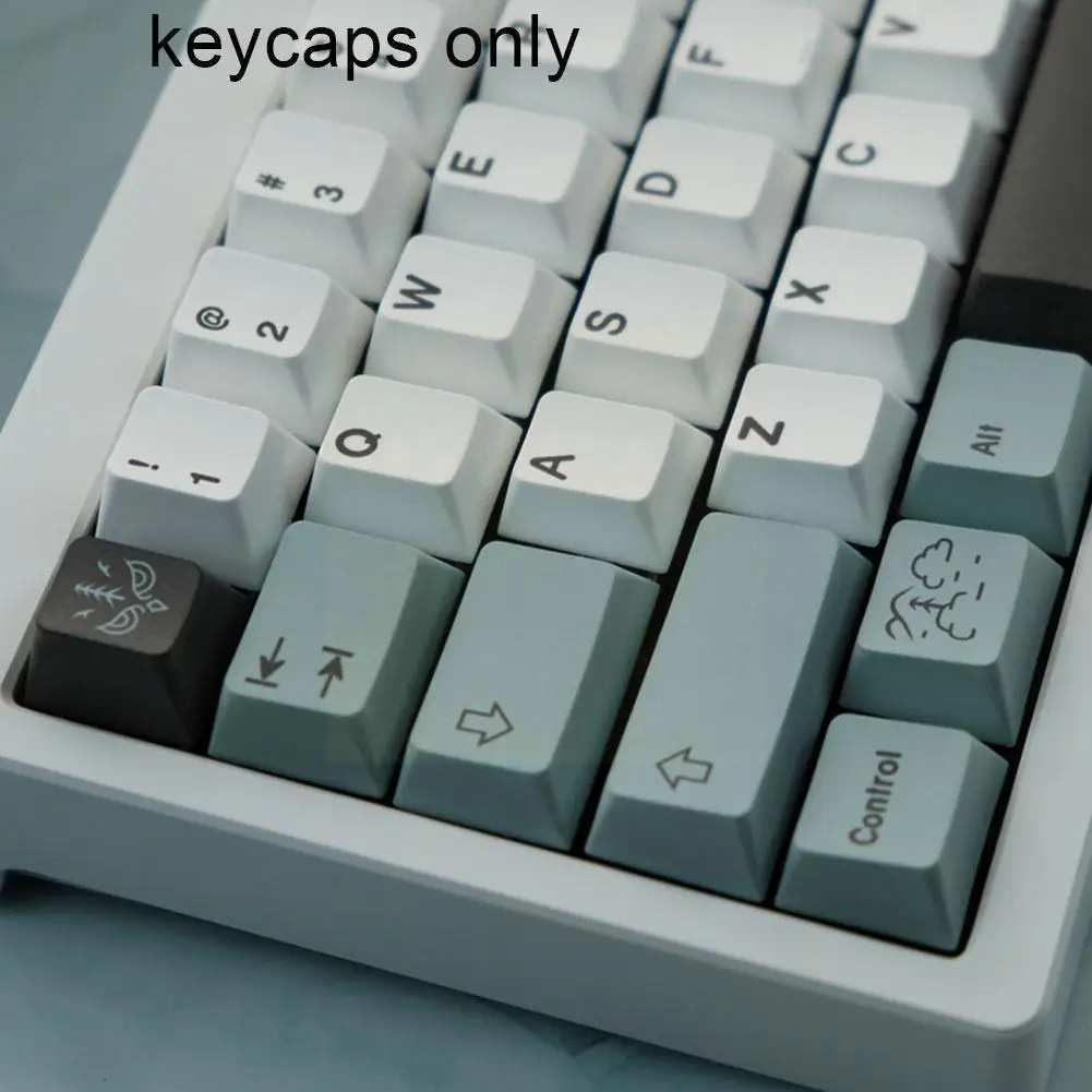 

PBT ноябрьские противотуманные колпачки для клавиш GMK, колпачок для клавиш, краситель для переключателя CHERRY MX, механическая клавиатура gk61/64/68/...