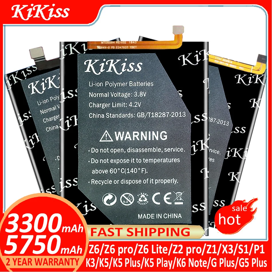 

Аккумулятор BL297 BL270 BL263 BL255 BL265 BL258 BL260 BL259 BL289 для Lenovo Z6 Z6pro K3 K5 K6 Z2 Z1 X3 S1 P1 G5 pro Lite Plus Note