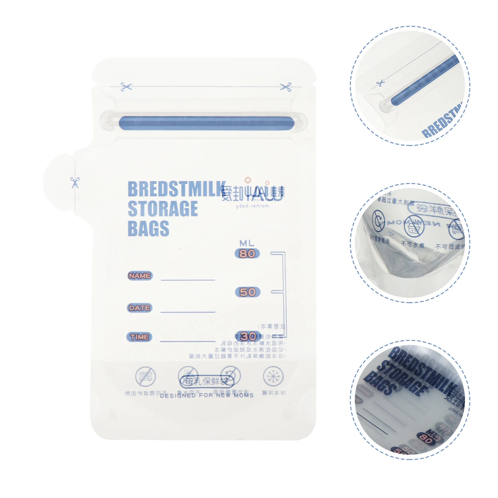

Breast Milk Storage Bag Leakproof Bags Pouch Freezer Sealing Pouches Disposable