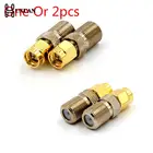 Один или 2 шт., коаксиальный переходник с разъемом типа F на штекер SMA