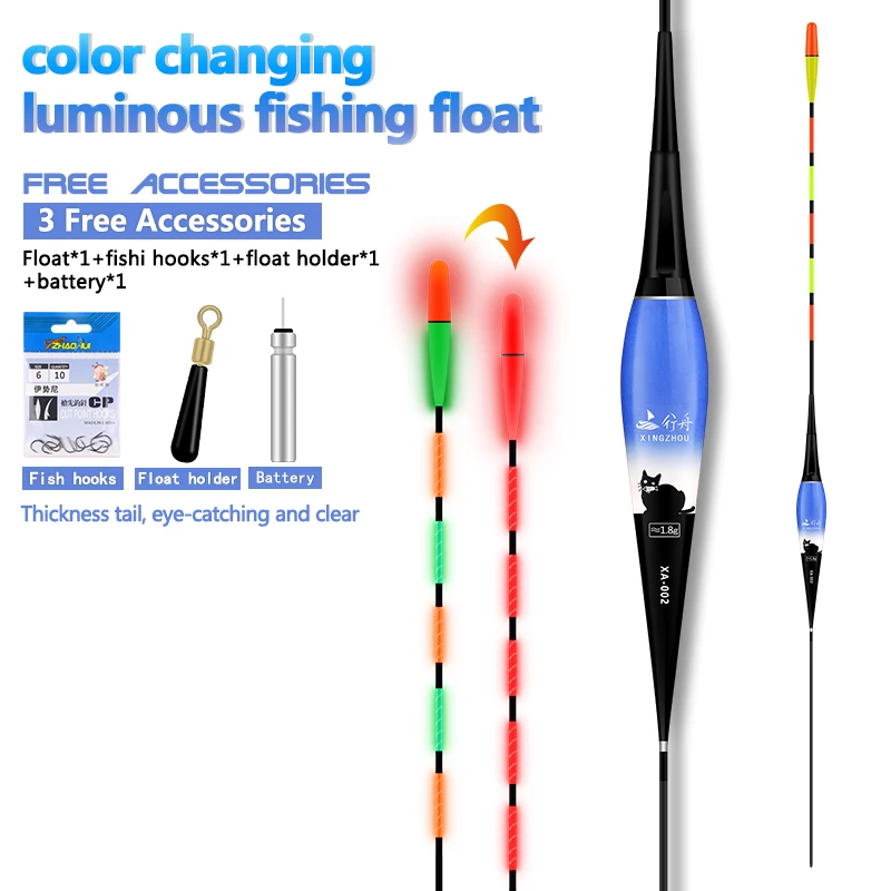 

1 шт. поплавок с гравитационным датчиком изменения цвета + 1 CR425 + 1 сумка крючков + 1 буй сиденья вертикальный нано-поплавок с толстым хвостом