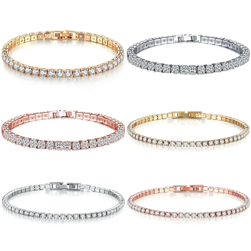 Новый легкий роскошный теннисный браслет из стерлингового серебра 925 пробы в