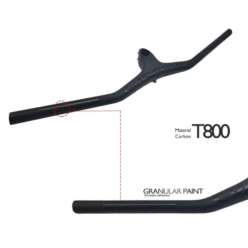 Руль Syncros MTB интегрированная ручка из углеродного волокна ширина 280 г полуматовый