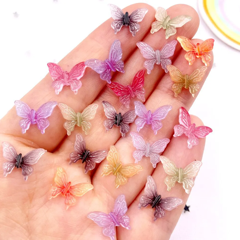 

40 шт., декоративная аппликация для ногтей, из смолы