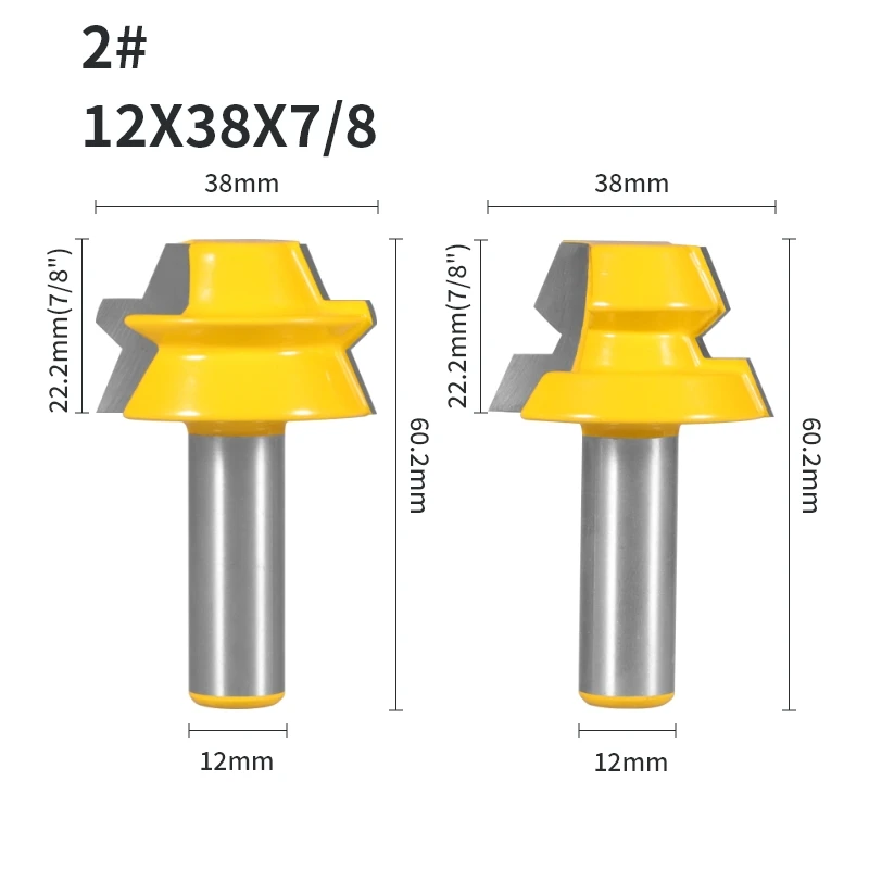 

2 шт., концевые фрезы для деревообработки
