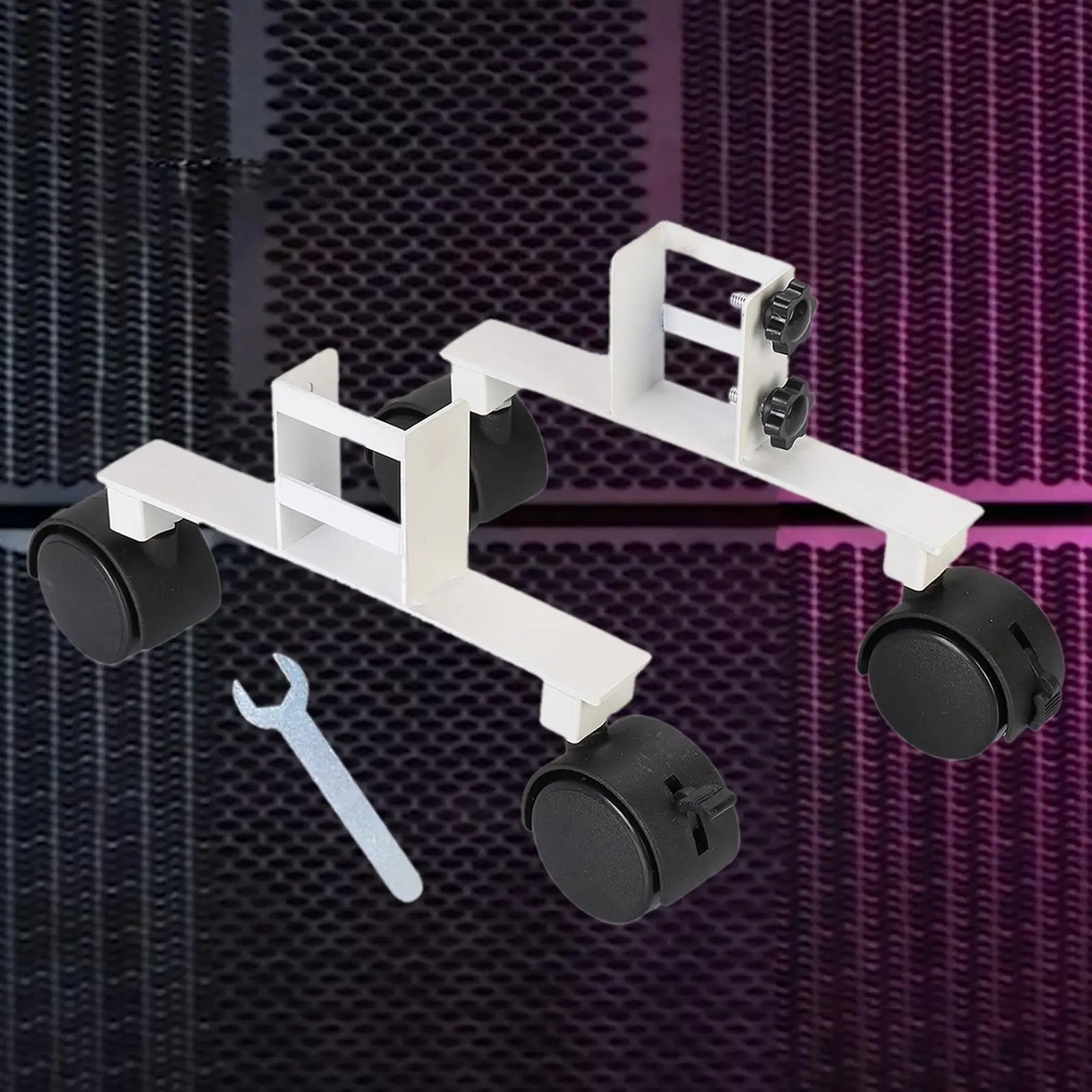 

2Pcs Movable Feet with Lockable Brake Rolling Caster Moving Trolley Panel Heater Feet Stand