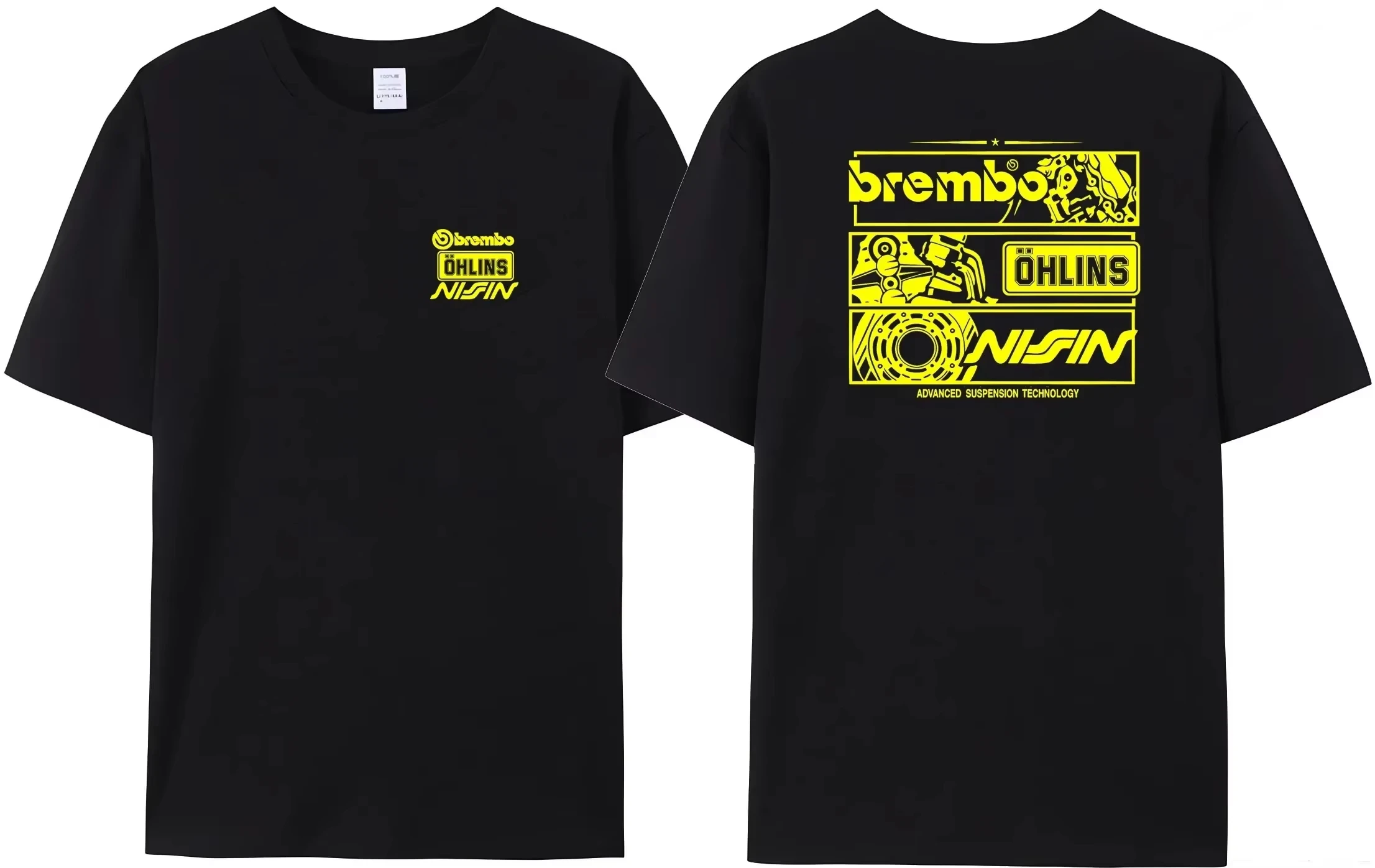 Мужская Уникальная Спортивная Футболка Ohlins Racing 2024 Повседневный Хлопковый