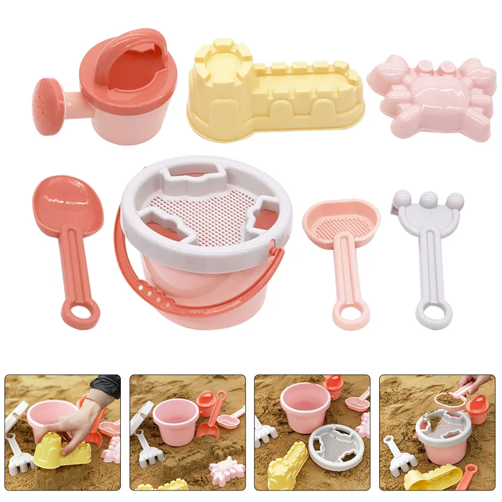 1 Set of Interactive Beach Toys Outdoor Kids Summer Children Portable Bucket