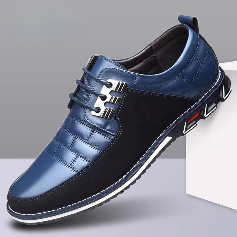 

Men's Casual Leather Shoes Square Business Leather Shoes Fashion Shoes Men Leather Original Luxury Men's Shoes Size 38-50