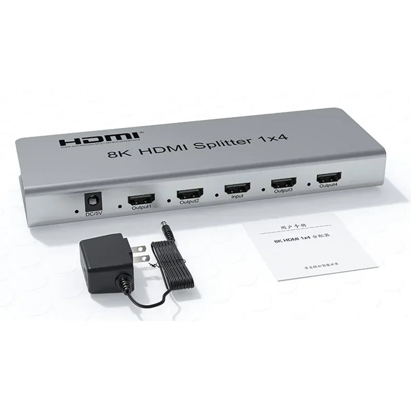 Разветвитель HDMI 8K 60 Гц 1x4 4K 120 HDMI2.1 1 в 4 выхода Видеораспределитель HDR 10 3D для PS5 Xbox