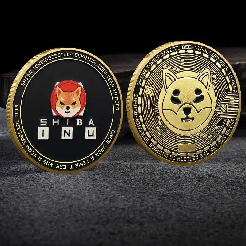 

2022 Shiba Coin Dogecoin Killer CRYPTO Metal Gold Plated Physical Shib Coin Shiba Doge Killer Commemorative Coins