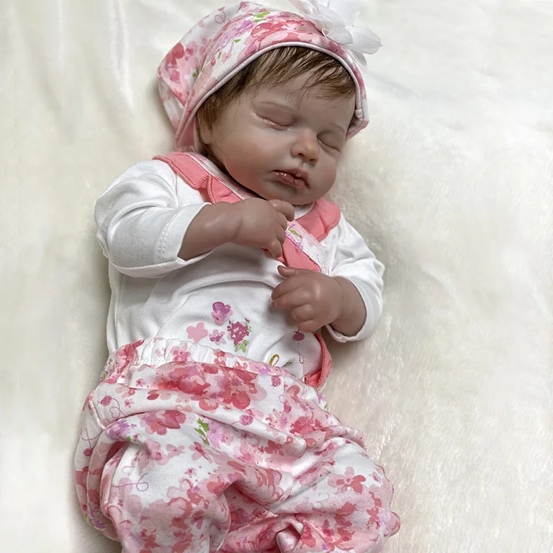Кукла реборн милая розовая кукла-младенец на ощупь Реалистичная мягкая детская