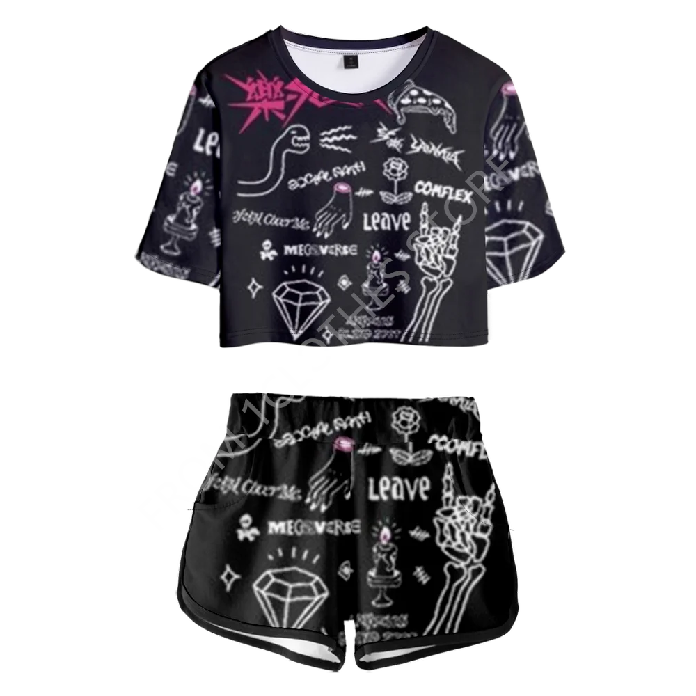 

Stray kids ROCK-Star Tracksuits Straykids ROCKstar Album Outfit Sportsuits Sexy Summer Women Set