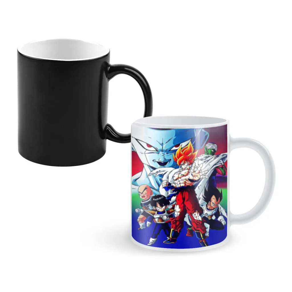 

Dragon-Ball-Z-Son-Goku-Creative Ceramic Coffee Mugs Heat Color Changing Milk Tea Cup ColorCup for Birthday Gifts
