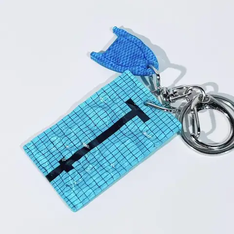 Волнистый брелок для ключей, цинковый сплав