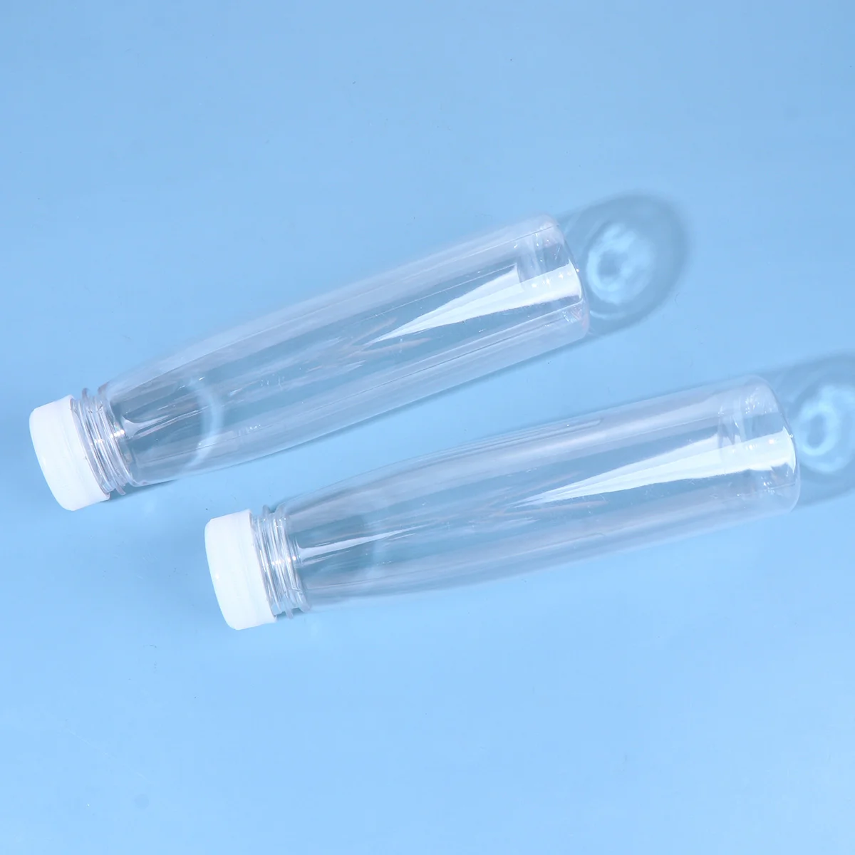 10 шт. бутылки для напитков холодного сока домашних животных банки воды с крышками