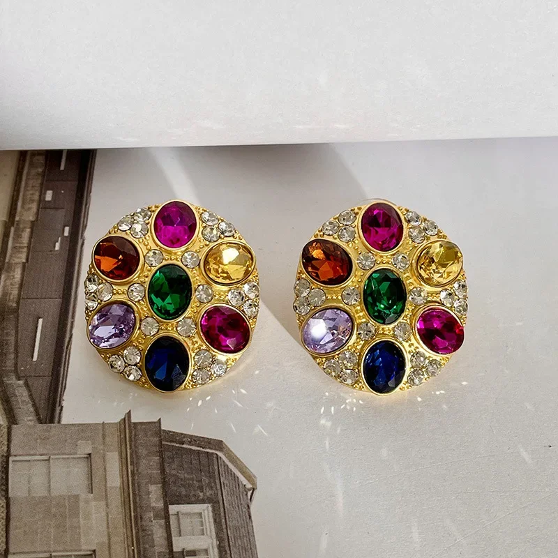 Огромные серьги-гвоздики Draweye для женщин разные цвета искусственная кожа