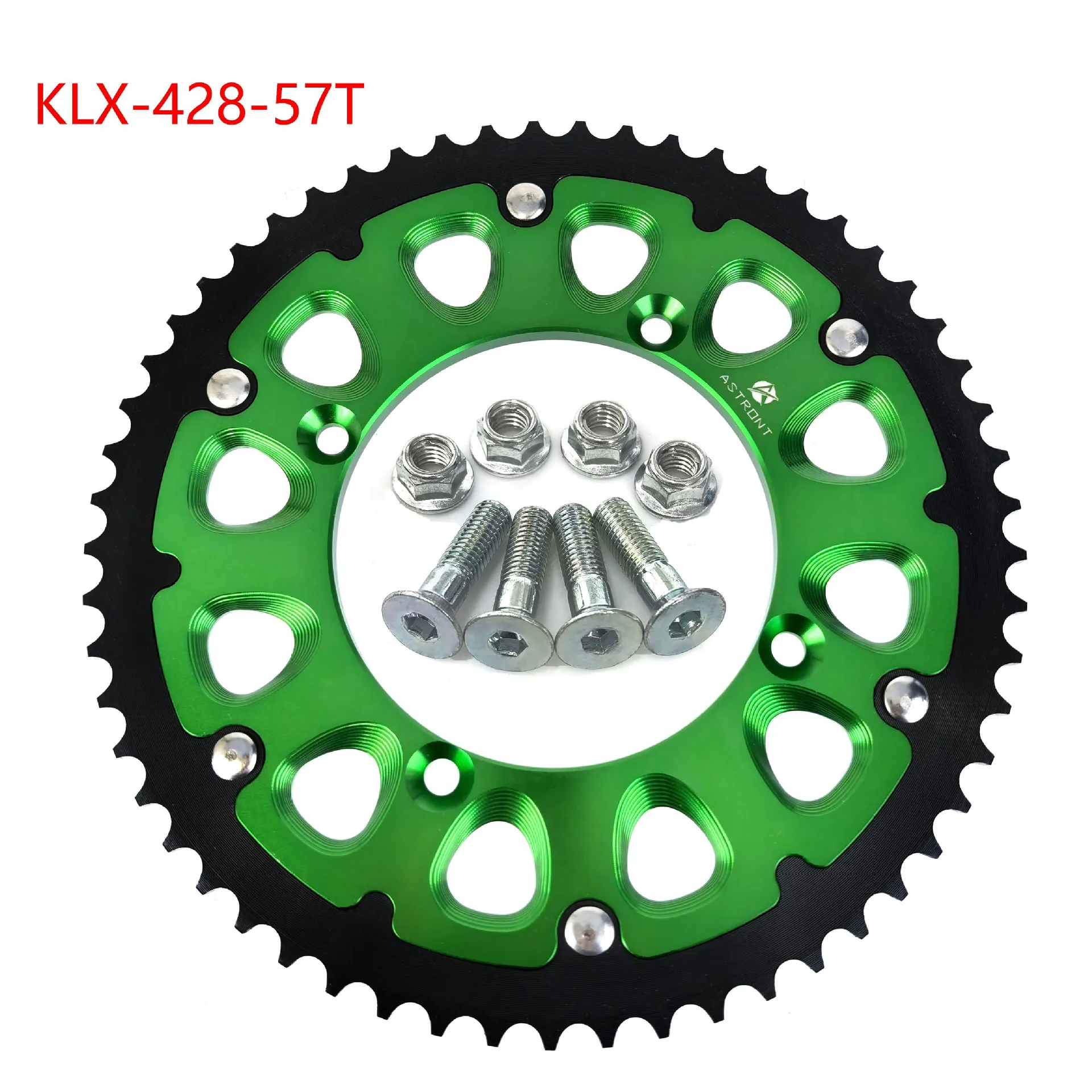 Фото Задняя звездочка из алюминия CNC 428 для Kawasaki KLX125/140/150, KLX150L, KLX140G, D-tracker150/125, KX65, RM65, KLX 125 2010-2014 №4
