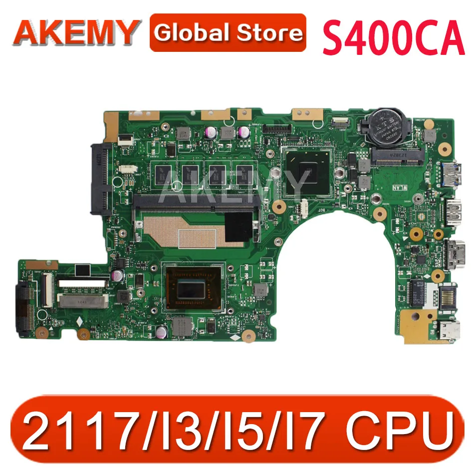 

S400CA S500CA motherboard For ASUS S400CA 2117/I3/I5/I7 CPU 4GB Laptop motherboard S500C S400C S500C S500CA mainboard